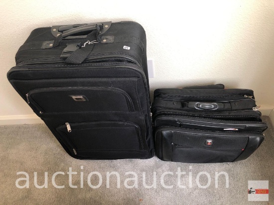 2 suitcases - Lg. leisure brand 17"wx27"hx10"d and smaller carryon 17"wx15"hx10"d