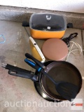 Kitchen ware - Slow cooker, crepe maker, misc. skillets & sandwich maker