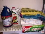 Cleaning supplies - rags/towels, Zep Floor Stripper and Turtle Zip Wax