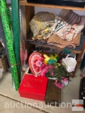Misc. - wrapping paper, boxes, decor, artificial flowers etc.