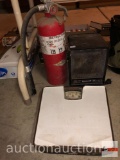 Misc. - weigh scale, Duracraft box heater and fire extinguisher