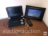 Electronics - V-Zon Coby Portable DVD player and video frame and Vortex cell phone