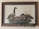 Artwork - print, Geese by AJ Rudisill, framed and matted