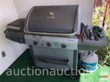 Yard & Garden - Char-Broil propane gas barbecue grill, Advantage Series, side grill/burner, utensils