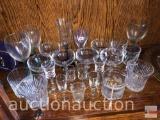 Glassware - Misc. stemware and bar ware glasses, 24ct