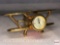 Clock - miniature Timex airplane desk decor clock