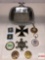Mud Pie pewter trinket tray, key chains, pendants, Select Choir pins etc.