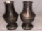 2 sterling weighted vases