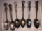 Collector spoons - 6 US States - 2 Montana, 1 Nevada, 2 Arizona, 1 California