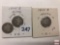 Coins - 3 Barber Dimes, 1914s good, 1915s very good, 1916