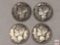 Coins - 4 Mercury Dimes, 1945s