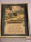 Artwork - 1925 framed Litho, The Winding Road, A Buzza Motto