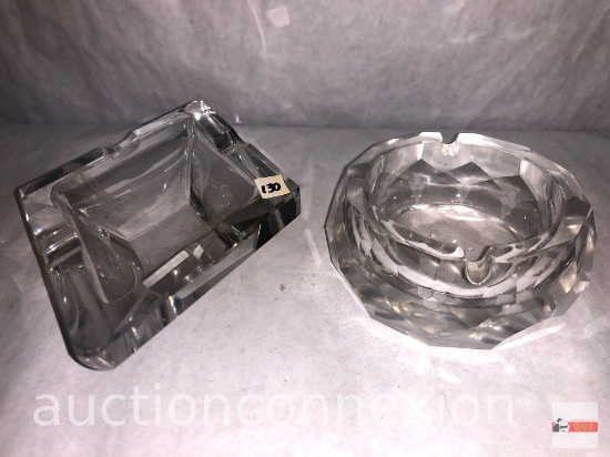Ashtrays - 2 - crystal ashtrays