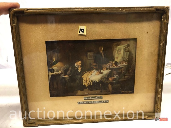Artwork - vintage framed picture "The Doctor", Petrolagar Exhibit