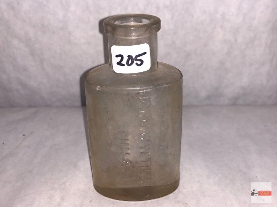 Bottle - vintage John Wyeth & Bro. Phila. advertising bottle, clear raised lettering