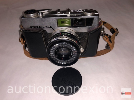 Photograph - Camera, Vintage Petri 7 Green-o-matic system , 35mm