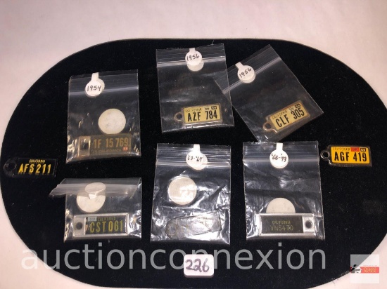 Collectibles - 8 mini license plates