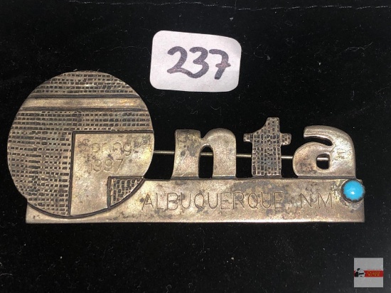 Jewelry - Sterling Onta 1997 Albuquerque, NM brooch, signed B. Julian