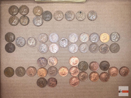 Coins - Canadian pennies, 51