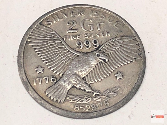Coins - Silver issue 2 Gr .999 fine silver coin