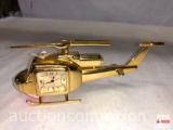 Clock - miniature Timex helicopter desk decor clock