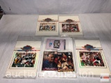 Sports Collectibles - Super Bowl 26, Pro Set cards + 4 Topps Stadium Club Photos