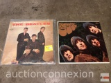 Vinyl Records - 2 Beatles Albums - Rubber Soul & Introducing the Beatles