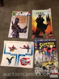 Comic Books - 3 plus intact DC collector cards 1-4