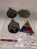 Military - patches, pins, bar
