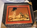 Artwork - print, Vargas Nude framed picture, Albert Vargas, NY 1919