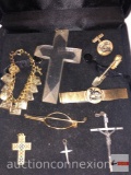 Jewelry - Religious, cross pendants, pins, bracelet etc.