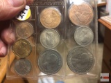 Coins - 1953 British set of Crown & Shilling coins, 9