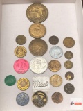 Coins - misc. foreign coins and tokens, 22