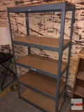 Hirsh Commercial storage rack shelves, metal and wood