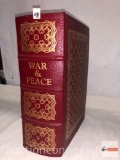 Book - War and Peace by Leo Tolstoy, illustrated, bound in genuine leather