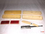 Vintage 1907 razor with Durham Duplex razor blade packages and cases