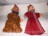 Puppets - 2 vintage hand puppets made in Western Germany