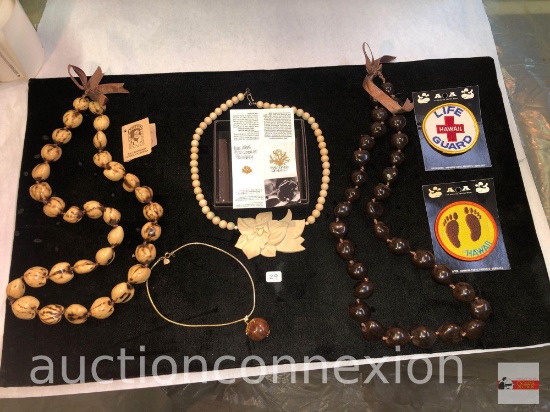 Jewelry - Hawaiian necklaces and patches, lg.