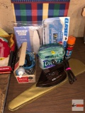 Ironing supplies - Ironing board, mini sleeve board, covers, travel irons etc.