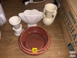 Pottery - 3 Vases - 5