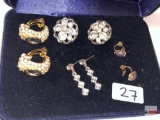 Jewelry - Earrings - 4 pr., 2 post back, 2 clip-on