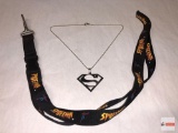 Jewelry - Superman necklace and Spiderman strap