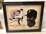 Sports Collectibles - Framed/matted Juan Marichal, Statue Dedication 2005, 16.5