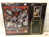Sports Collectible - Plaque sealed, 2010 San Francisco Giants World Series Champions, game scores