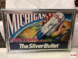 Beer sign - 1992 Coors, Michigan Says Yes to The Silver Bullet, 21