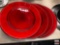 Kitchenware - 10 red charger plates
