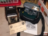Photography - Camera - 2 - Vintage Spartus Box camera and Polaroid w/ case