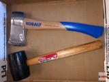 Tools - Kobalt ax and rubber mallot