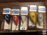 Fishing - 5 NFL sport lures in orig. packages