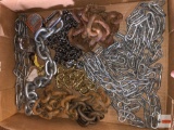 Chains - misc. link chains, various size assortment